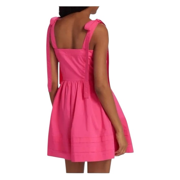 Jonathan Simkhai Kammy Tie-Strap Mini Fit-and-Flare Silhouette Dress NWT Size 0 - Picture 3 of 13